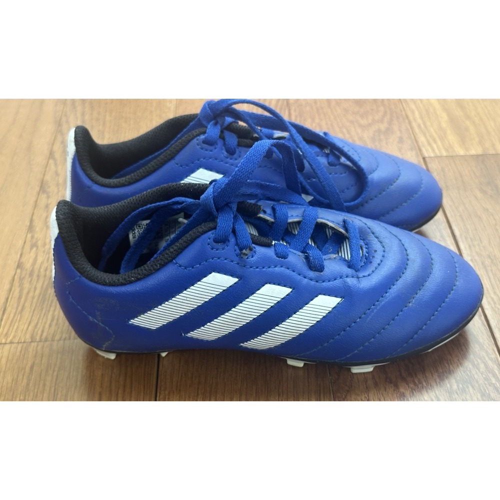 Adidas Goletto VIII Soccer‎ Cleats Shoes Kids Size 13K Blue White Black